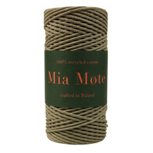 Mia Mote™ Petit Line Sznurek pleciony bawełniany 2mm Deep Sunestone