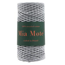 Mia Mote™ Petit Line Sznurek pleciony bawełniany 2mm Outlet CUT Basalt Grit