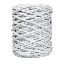 Mia Mote™ / Thinny Line / Sznurek Bawełniany pleciony / Do Makramy / 3mm / Grey White