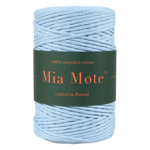 Mia Mote™ Classic Line Sznurek bawełniany skręcany do makramy 2mm atlantis crystal