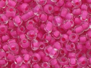 12/0 Color Lined Seed Beads Koraliki Drobne Sutasz Beading High Pink 1.9mm 10g