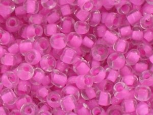 12/0 Color Lined Seed Beads Koraliki Drobne Sutasz Beading Hot Pink 1.9mm 10g