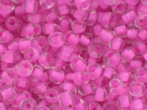 12/0 Color Lined Seed Beads Koraliki Drobne Sutasz Beading Hot Pink 1.9mm 20g