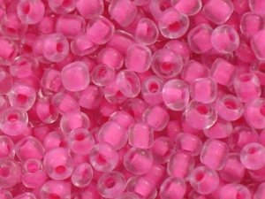 12/0 Color Lined Seed Beads Koraliki Drobne Sutasz Beading Light Pink 1.9mm 20g