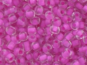 12/0 Color Lined Seed Beads Koraliki Drobne Sutasz Beading Tip Pink 1.9mm 20g