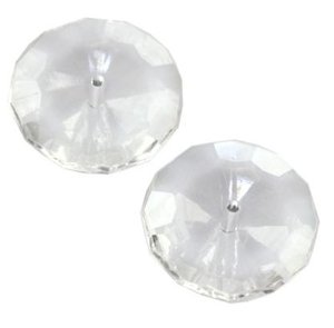 Kryształki Szlifowane Akrylowe Okrągłe Dyski Crystal 20mm 1szt