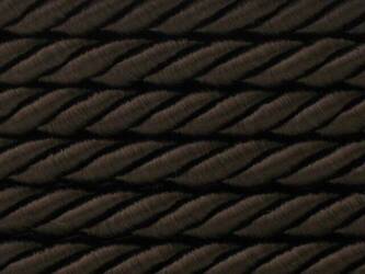 Sznur sznurek ozdobny dekoracyjny skręcany wiskozowy brązowy ciemny 8mm