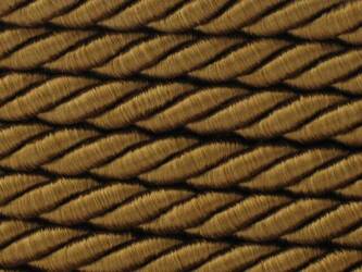 Sznur sznurek ozdobny dekoracyjny skręcany wiskozowy brązowy jasny 8mm