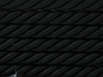 Sznur sznurek ozdobny dekoracyjny skręcany wiskozowy czarny 8mm