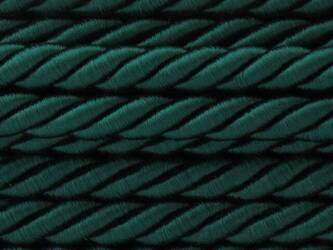 Sznur sznurek ozdobny dekoracyjny skręcany wiskozowy zielony ciemny 8mm