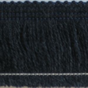 Taśma Frędzle Tekstylne Odzieżowe na Taśmie Ozdobne Granatowy Ciemny 40mm 25m