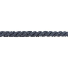 	Lina Sznur Sznurek Skręcany do makramy 100% Bawełniany Szary Ciemny 3PLY 6mm 1m