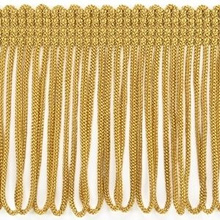 Frędzle Taneczne Wiskozowe na Taśmie Elastyczne Miód 150mm 10m