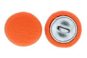 Guziki Tapicerskie Oblekane Obciągane Eko Skóra Ek5 Pomarańczowy 22mm R36 10szt