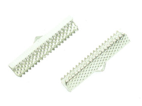 Końcówki Zaciskowe Krokodylki Srebrny Oksydowany 30x8mm 1szt