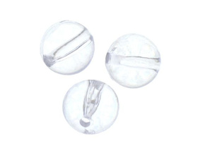 Koraliki Akrylowe Gładkie Transparentny 10mm 54szt