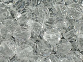 Koraliki Akrylowe Kryształki Szlifowane Kula Crystal 16mm 30g 15szt