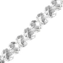Koraliki Kryształki Szlifowane Fasetowane Rondelle Platerowany Crystal 5x6mm 21cm ~43szt