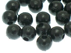 Koraliki Perła Perełki Akrylowe Czarny 12mm ~50g ~60szt 