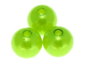 Koraliki Perła Perełki Akrylowe Pistacjowy 12mm ~50g ~60szt 
