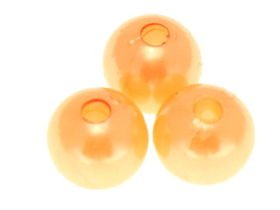 Koraliki Perłowe Perła Perełki Pomarańczowy 16mm 5szt