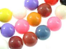 Koraliki Szklane Powlekane Gładkie Mix Kolorów 6mm 20cm ~33szt Sznur