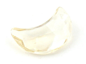 Koraliki kryształki księżyc koniak 30x19mm 1szt