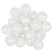 Koraliki perełki perły akrylowe biały 14mm