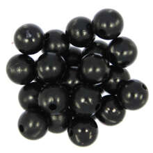 Koraliki perełki perły akrylowe czarny 14mm