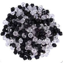 Kryształki Koraliki Diamentowe Bicone czarny crystal 6mm