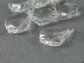 Kryształki Szlifowane Akrylowe Barok Crystal 22x15mm ~25g ~27szt