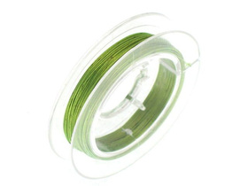 LINKA JUBILERSKA SZPULA 0.45MM ZIELONY JASNY (10M)