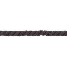 Lina Sznur Sznurek Skręcany do makramy 100% Bawełniany Antracyt 3PLY 6mm 1m