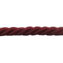 Lina Sznur Sznurek Skręcany do makramy 100% Bawełniany Bordowy 3PLY 10mm 1m