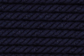 Lina Sznur Sznurek Skręcany do makramy 100% Bawełniany Granatowy 3PLY 6mm 1m