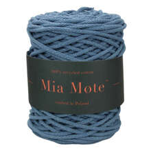 Mia Mote™ Basic Line sznurek bawełniany 5mm blue lace agate