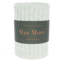 Mia Mote™ Classic Line Sznurek bawełniany skręcany do makramy 2mm chalk