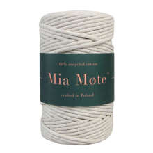 Mia Mote™ Classic Line Sznurek bawełniany skręcany do makramy 2mm ivory