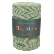 Mia Mote™ Classic Line Sznurek bawełniany skręcany do makramy 3mm green jasper