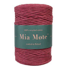 Mia Mote™ Classic Line Sznurek bawełniany skręcany do makramy 3mm ruby