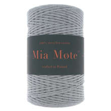 Mia Mote™ Classic Line Sznurek bawełniany skręcany do makramy 5mm basalt grit
