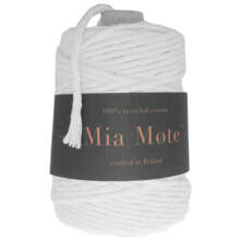 Mia Mote™ Classic Line Sznurek bawełniany skręcany do makramy 5mm chalk
