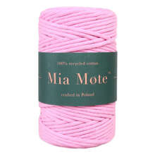 Mia Mote™ Classic Line Sznurek bawełniany skręcany do makramy 5mm morganite