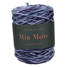 Mia Mote™ Thinny Line sznurek bawełniany 3mm miraże ombre atlantis amethyst
