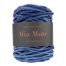 Mia Mote™ Thinny Line sznurek bawełniany 3mm miraże ombre blue agate