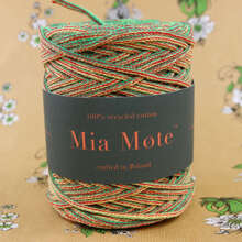 Mia Mote™ Thinny Line sznurek bawełniany 3mm miraże ombre turmalin