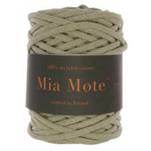 MiaMote™ Extra Lush Line sznurek bawełniany olive aquamarine 7mm ~50mb
