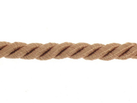 P703 Sznurek Skręcany Beżowy Jasny 7mm 5m