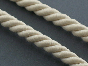 P712 Sznurek Skręcany Kość Słoniowa 7mm 5m