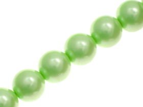 Perełki Szklane Perła Perły Zielony Jasny 16mm 4szt